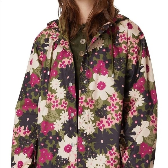 BNWT✨ PRINCESS HIGHWAY Mietta Raincoat Hooded Jacket dangerfield Gorman - Picture 4 of 5